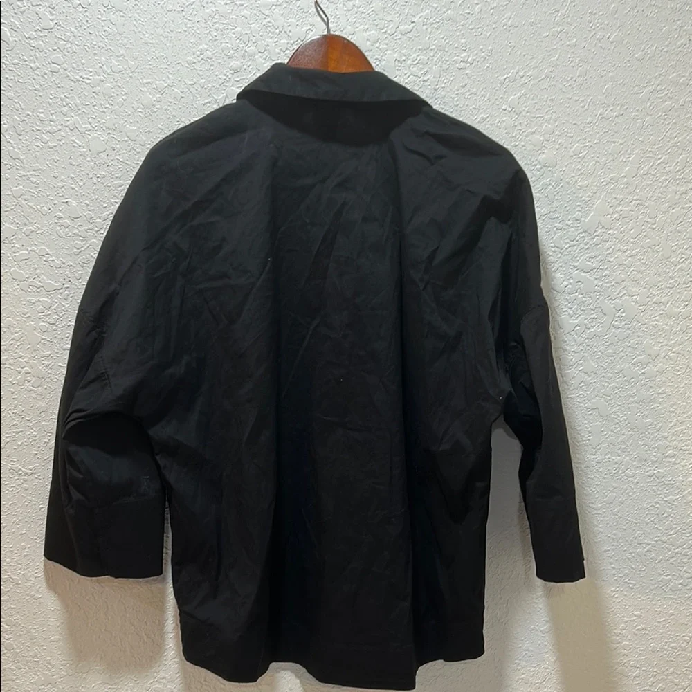 Chico’s  black blouse size 2 -u.s 12/14 GUC.. - Picture 8 of 11